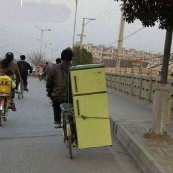 بسته بندی نادرست یخچال